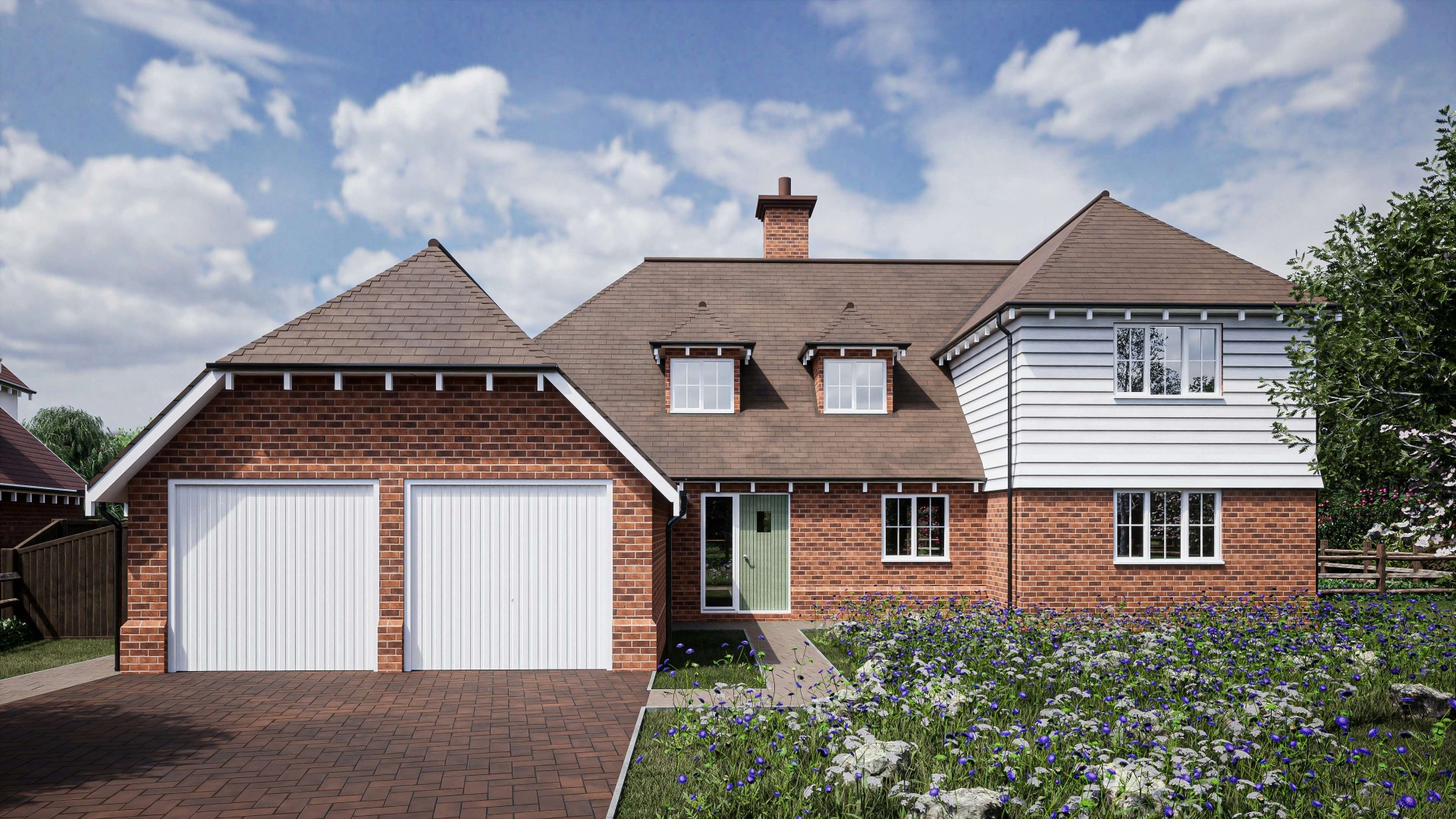 Modern Surrey home protected by our ground engineering solutions